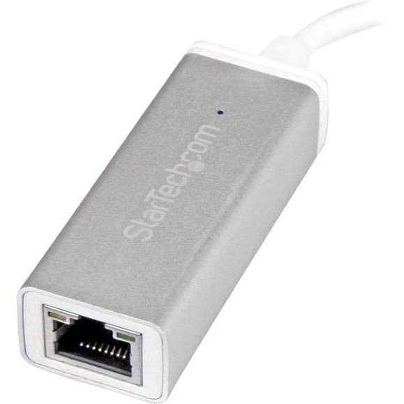 StarTech.com USB 3.0 to Gigabit Network Adapter - Silver - Sleek Aluminum Design Ideal for MacBook, Chromebook or Tablet