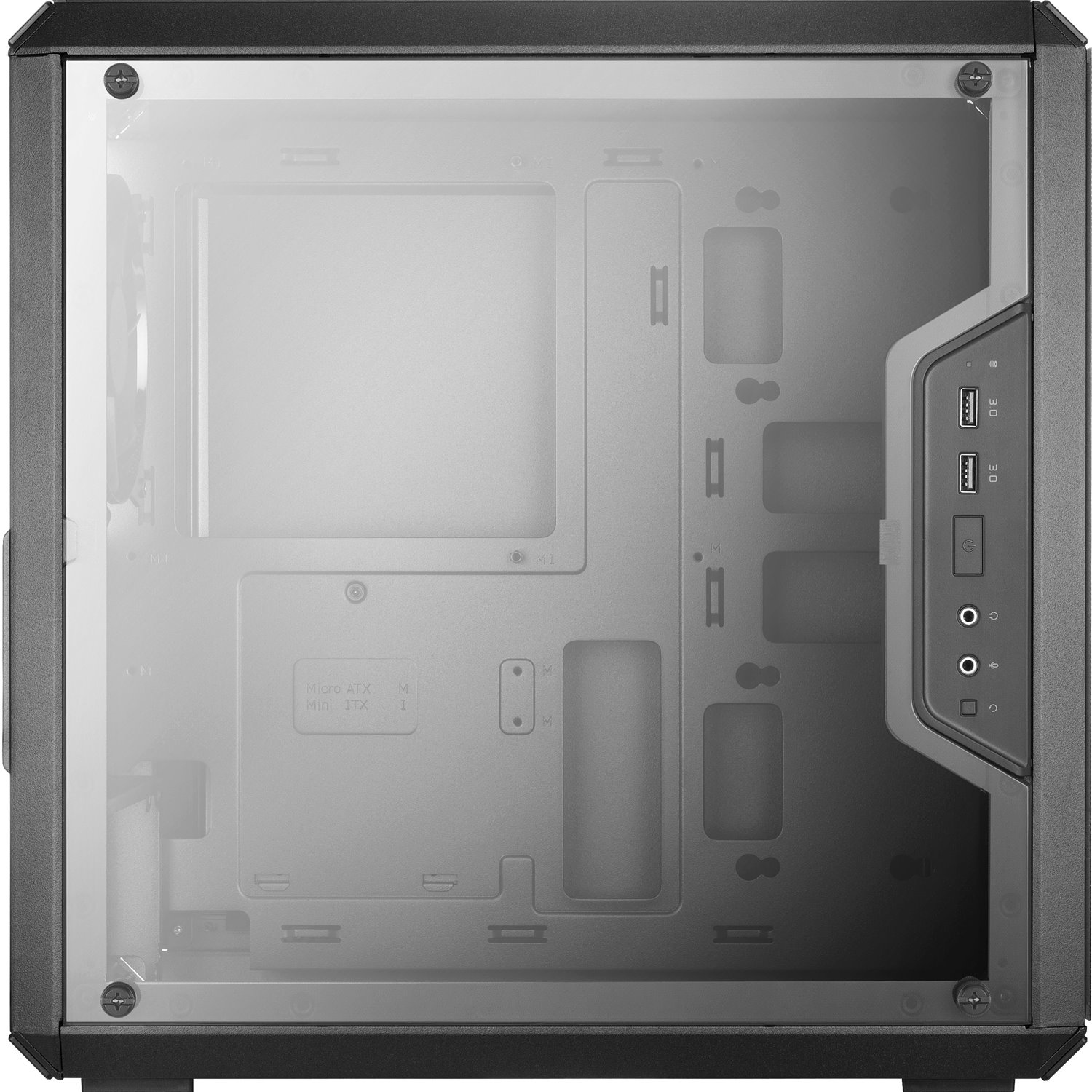 Cooler Master MasterBox MCB-Q300L-KANN-S00 Computer Case - Micro ATX, Mini ITX Motherboard Supported - Mid-tower - Steel, Plastic - Black