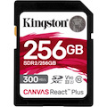 Kingston Canvas React Plus SDR2 256 GB Class 10/UHS-II (U3) V90 SDXC