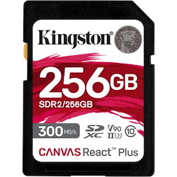 Kingston Canvas React Plus SDR2 256 GB Class 10/UHS-II (U3) V90 SDXC