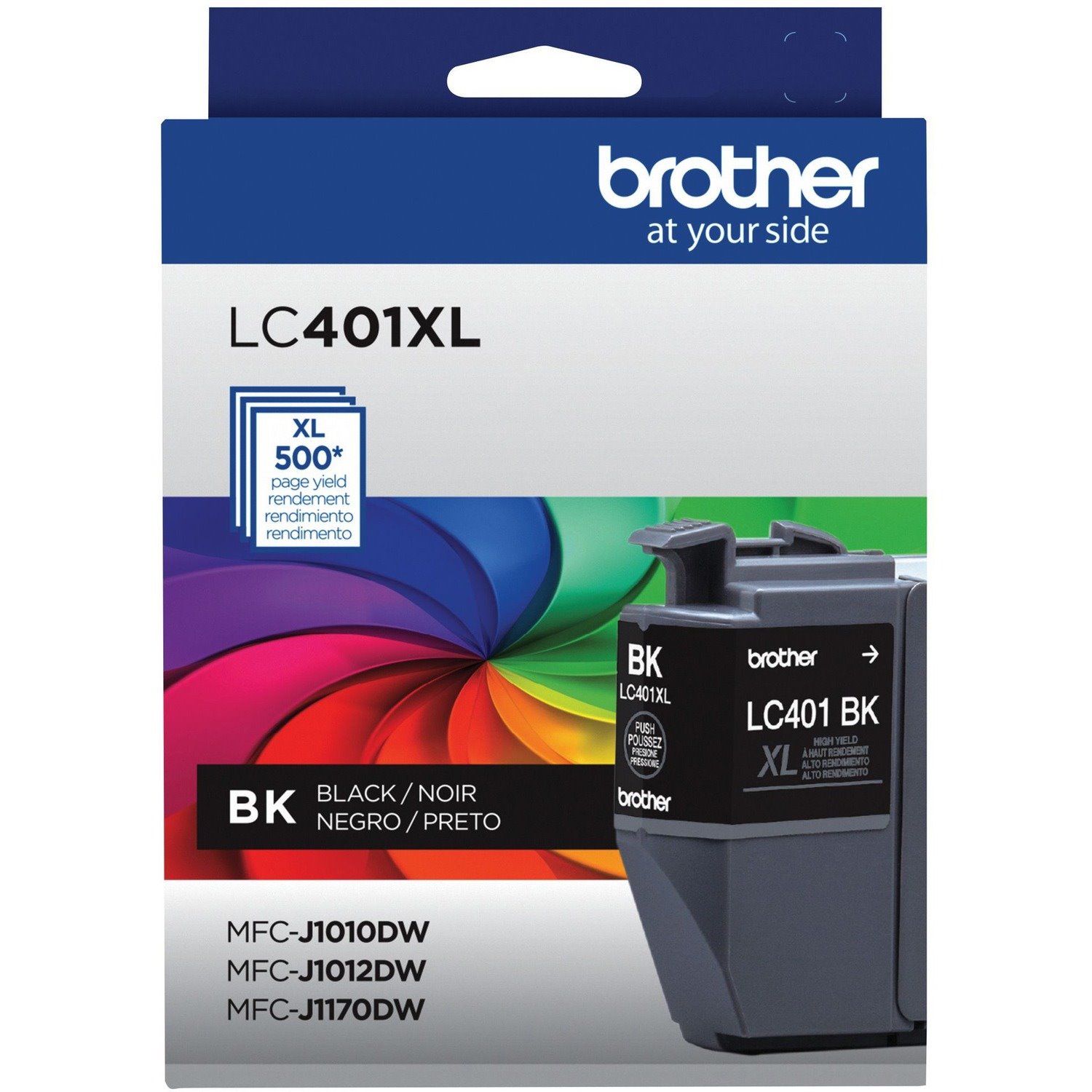 Brother LC401XLBKS Original High Yield Inkjet Ink Cartridge - Single Pack - Black - 1 Each