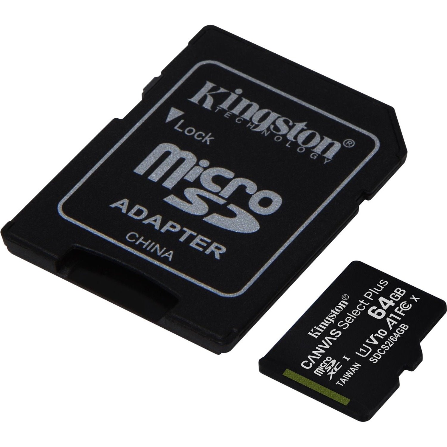 Kingston Canvas Select Plus SDCS2 64 GB Class 10/UHS-I (U1) microSDXC - 1