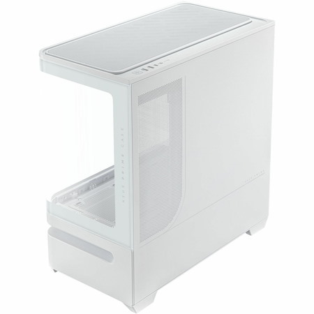 Asus ASUS Prime AP202 ARGB Computer Case - Micro ATX, Mini ITX Motherboard Supported - Tempered Glass - White