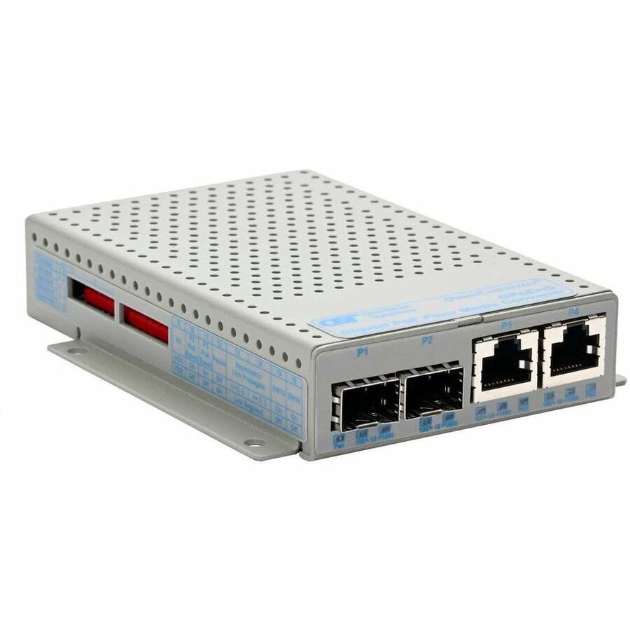 Omnitron Systems OmniConverter GPoEBT/S Transceiver/Media Converter