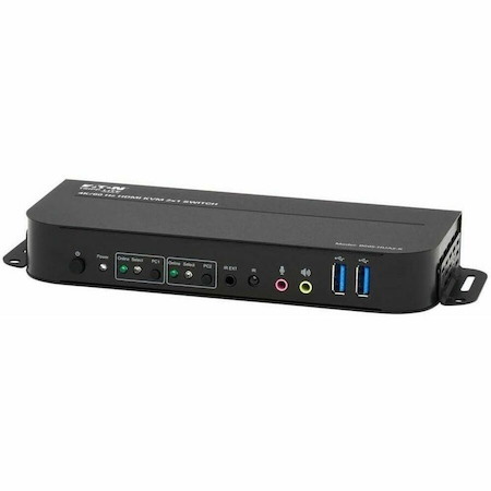 Eaton Tripp Lite Series 2-Port HDMI/USB KVM Switch - 4K 60 Hz, HDR, HDCP 2.2, IR, USB Sharing, USB 3.0 Cables