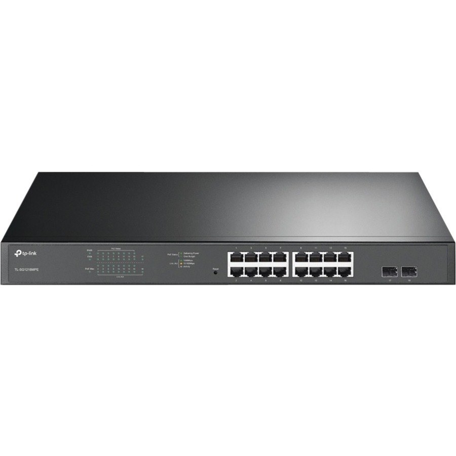 TP-Link JetStream TL-SG1218MPE 16 Ports Manageable Ethernet Switch - Gigabit Ethernet - 1000Base-T, 1000Base-X