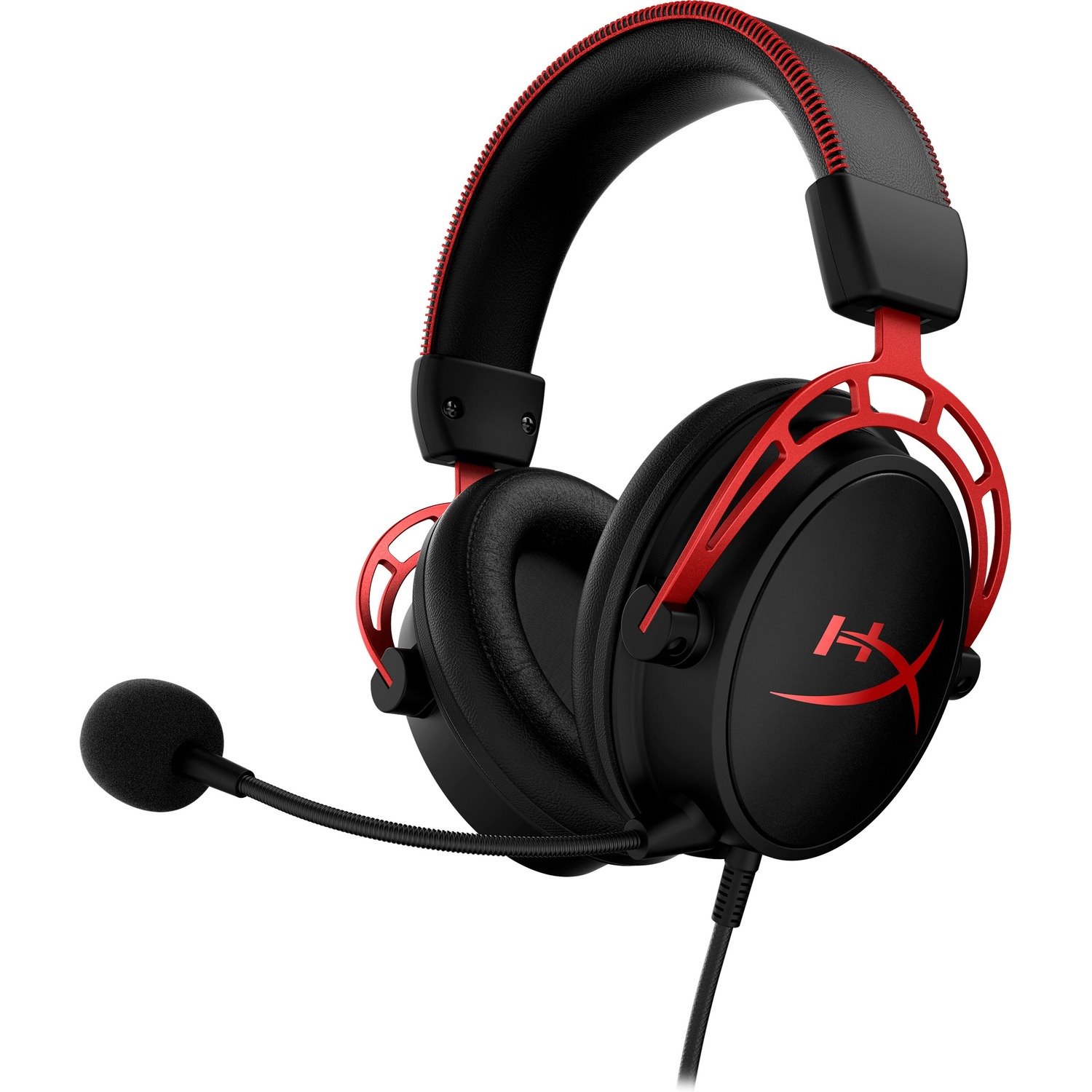 HyperX Cloud Alpha Wired Over-the-ear Stereo Gaming Headset - Black/Red