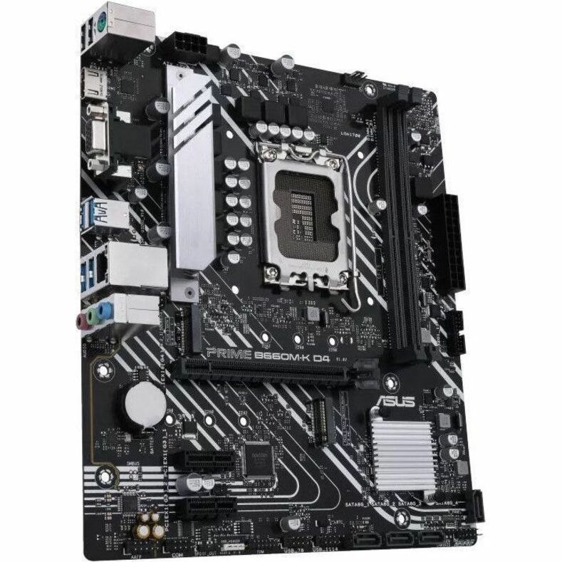 Asus Prime B660M-K D4 Desktop Motherboard - Intel B660 Chipset - Socket LGA-1700 - Micro ATX