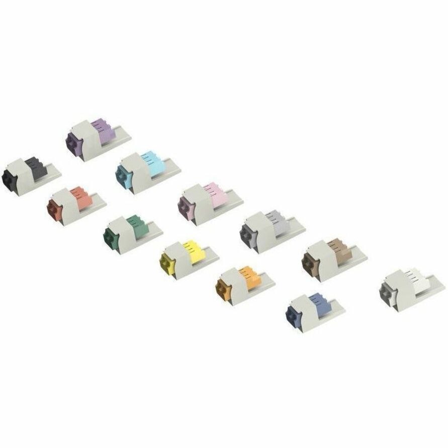 Panduit Mini-Com&reg; Keyed H-Aqua/Non-Keyed LC Duplex, Intl Wht Module