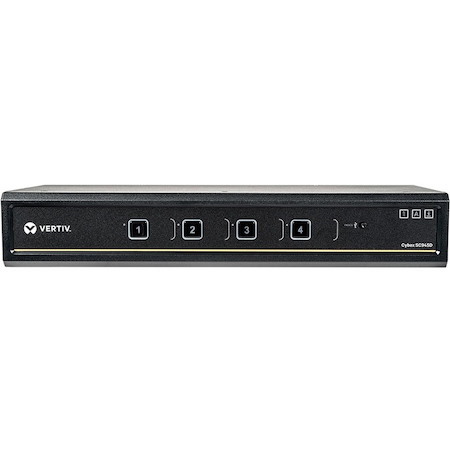 Vertiv Cybex SC945D Secure KVM | Dual Head | 4 Port | DVI-I | NIAP| 4K| USB| DPP