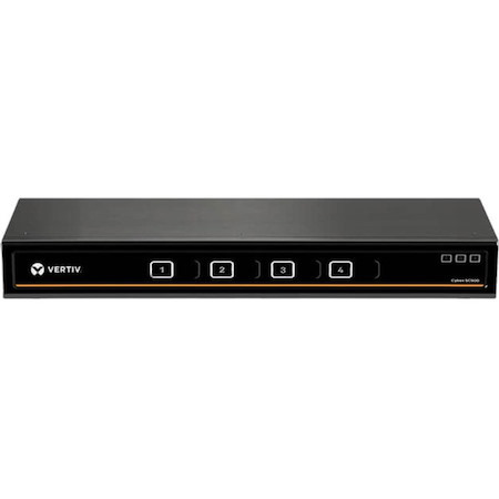 Vertiv Avocent Cybex SC800 Secure Desktop KVM, Single Head Monitor, 4 Port, Common Access Card (CAC), NIAP Version 4.0, TAA Compliant (SC845DPH-400)