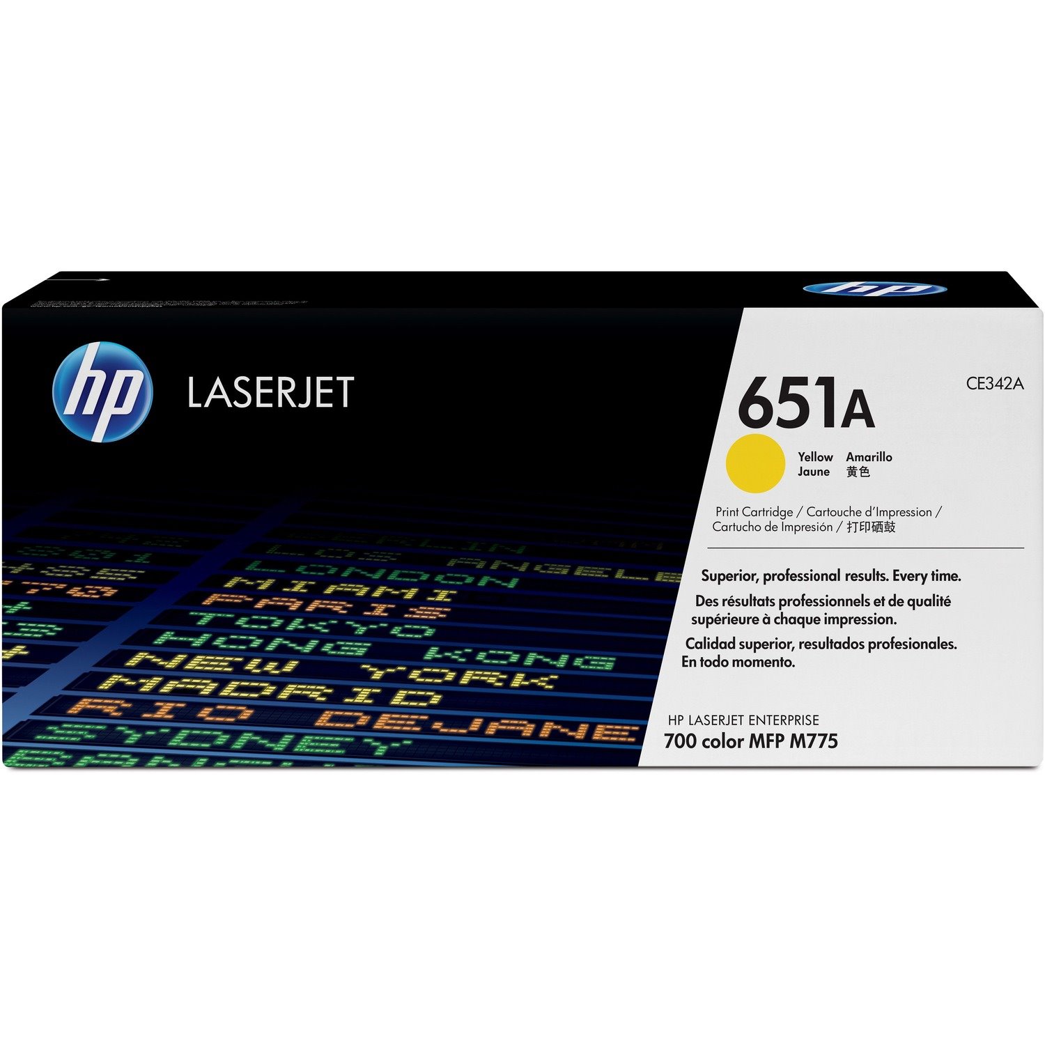 HP 651A Original Standard Yield Laser Toner Cartridge - Yellow - 1 Each