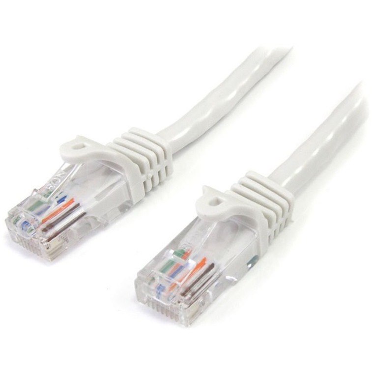 StarTech.com 2 m White Cat5e Snagless RJ45 UTP Patch Cable - 2m Patch Cord