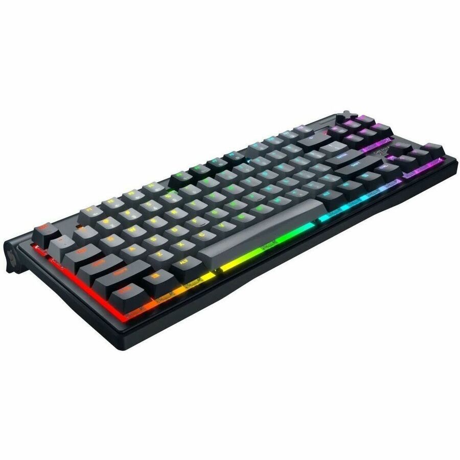 CHERRY XTRFY G80-3883 Gaming Keyboard - Tenkeyless - Wired/Wireless Connectivity - USB Type A Interface - RGB LED - French - Grey
