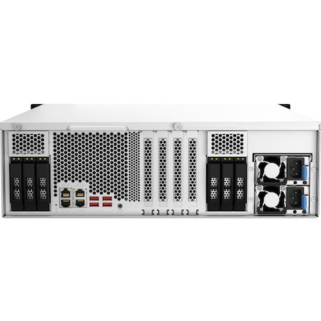 QNAP TS-h2287XU-RP-E2378-64G 22 x Total Bays SAN/NAS Storage System - 5 GB Flash Memory Capacity - Intel Xeon E-2378 Octa-core (8 Core) 2.60 GHz - 64 GB RAM - DDR4 SDRAM - 3U Rack-mountable