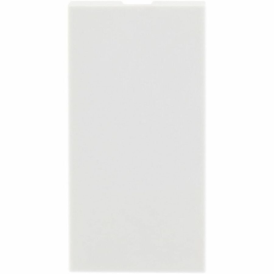 Hubbell Premise Wiring Module, UK, Blank, 50MM X 25mm, 1/2, White, 100 Pack