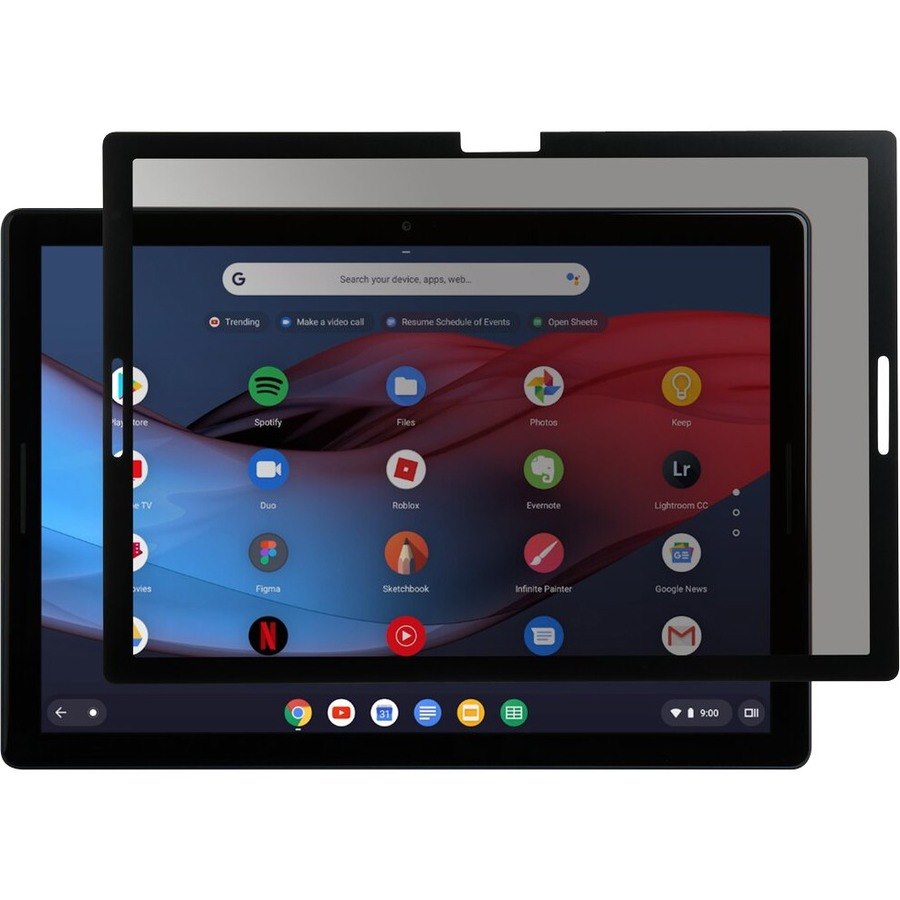 Kensington FG123S Privacy Screen for Pixel Slate Black, Transparent