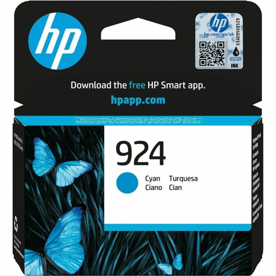 HP 924 Original Standard Yield Thermal Inkjet Ink Cartridge - Single Pack - Cyan - 1 Pack