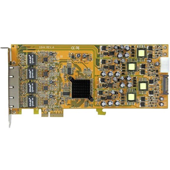 StarTech.com 4 Port Gigabit Power over Ethernet PCIe Network Card - PSE / PoE PCI Express NIC