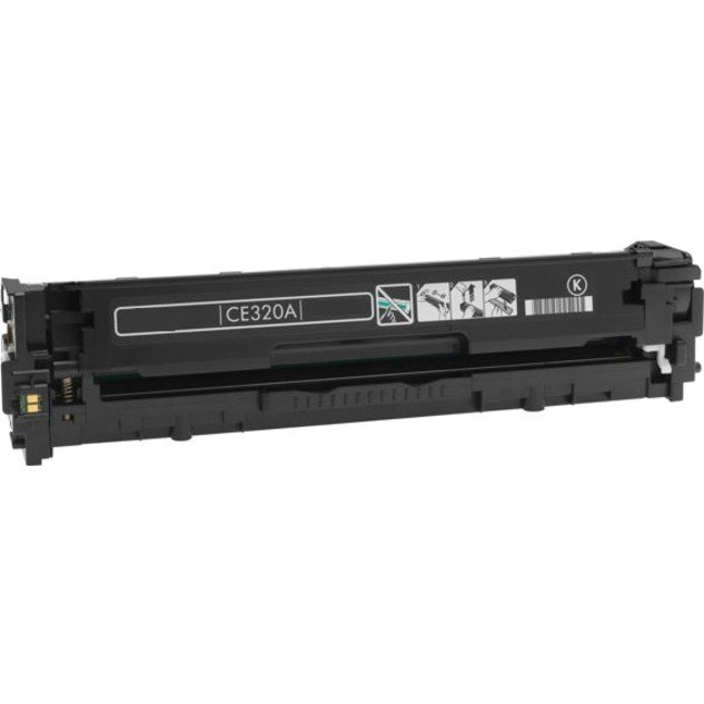 eReplacements CE320A-ER Remanufactured Toner Cartridge - Alternative for HP (CE320A) - Black