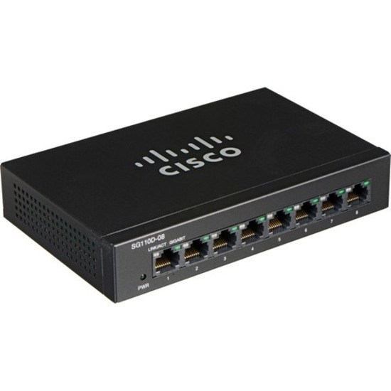 Cisco SG100D-08 8-Port Gigabit Desktop Switch