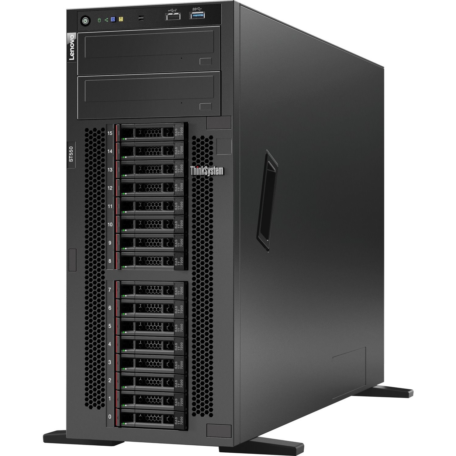 Lenovo ThinkSystem ST550 7X10A0A2AU 4U Tower Server - 1 x Intel Xeon Silver 4210 2.20 GHz - 16 GB RAM - 12Gb/s SAS, Serial ATA/600 Controller