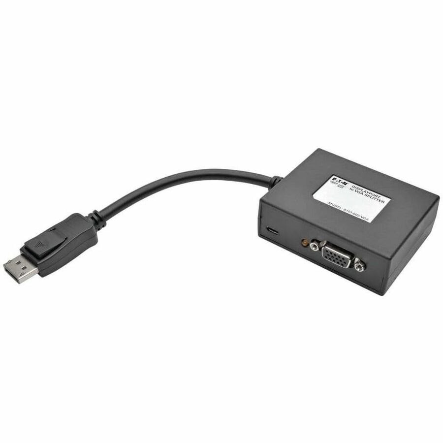 Eaton Tripp Lite Series 2-Port DisplayPort to VGA Hub, DP1.2, TAA