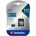 Verbatim Pro 512 GB Class 3/UHS-I (U3) V30 microSDXC