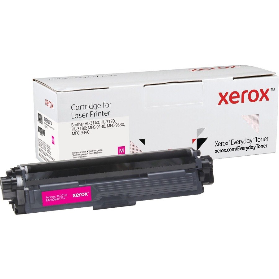 Xerox Standard Yield Laser Toner Cartridge - Alternative for Brother (TN221M) - Magenta Pack