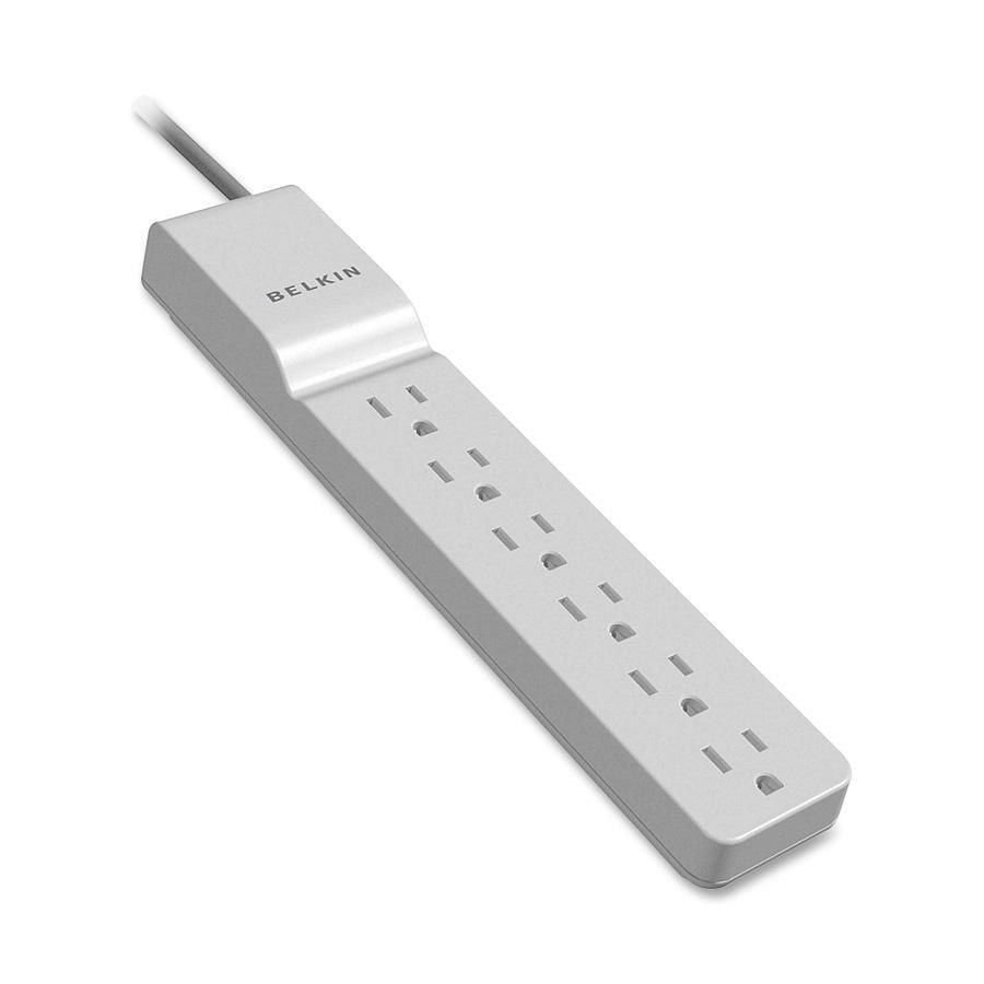 Belkin 6 Outlet Home and Office Power Strip Surge Protector with 4ft Power Cord - 720 Joules - 1875 Watts