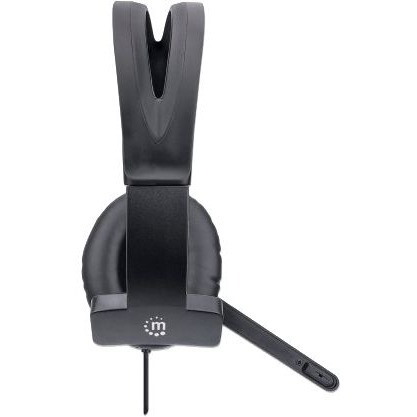Mono On-Ear Headset (USB), Microphone Boom (padded), Polybag Packaging, Adjustable Headband, In-Line Volume Control, Ear Cushion, USB-A for both sound and mic use, cable 1.5m, Three Year Warranty