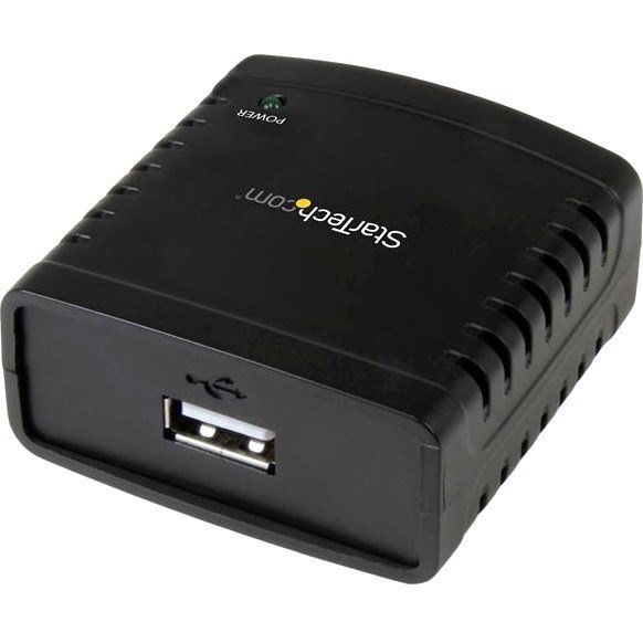 StarTech.com 10/100Mbps Ethernet to USB 2.0 Network LPR Print Server - USB Print Server with 10Base-T/100Base-TX Auto-sensing