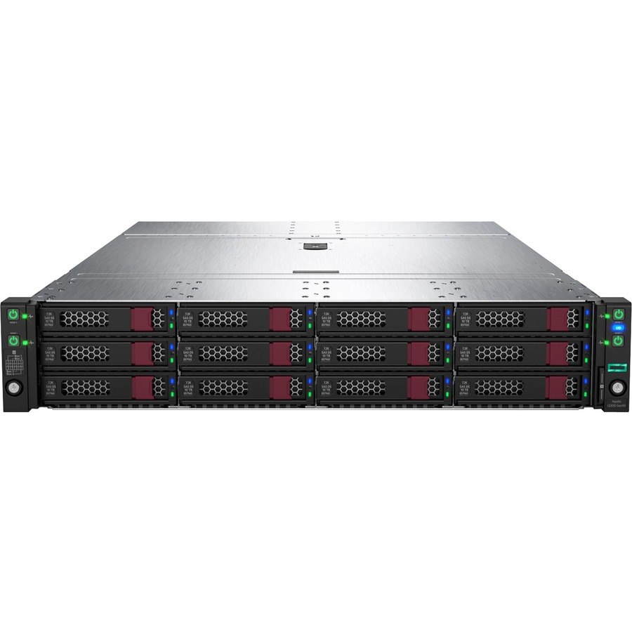 HPE Apollo 4200 G10 2U Rack Server - 2 Xeon Silver 4214R 2.40 GHz - 128 GB RAM - 13.28 TB SSD - (2 x 6.4TB, 1 x 480GB) SSD Configuration - 12Gb/s SAS, Serial ATA/600 Controller