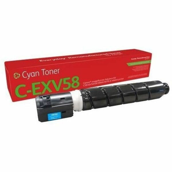 Xerox Everyday Remanufactured Standaard Rendement Laser Tonercartridge - Alternative for Canon (3764C002AA) - Cyaan Verpakking