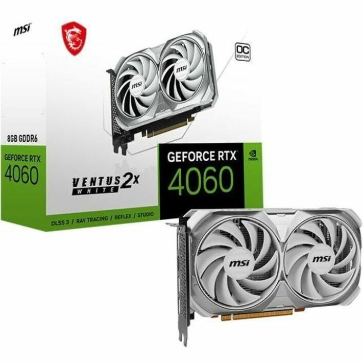 MSI NVIDIA GeForce RTX 4060 Graphic Card - 8 GB GDDR6 - Full-height