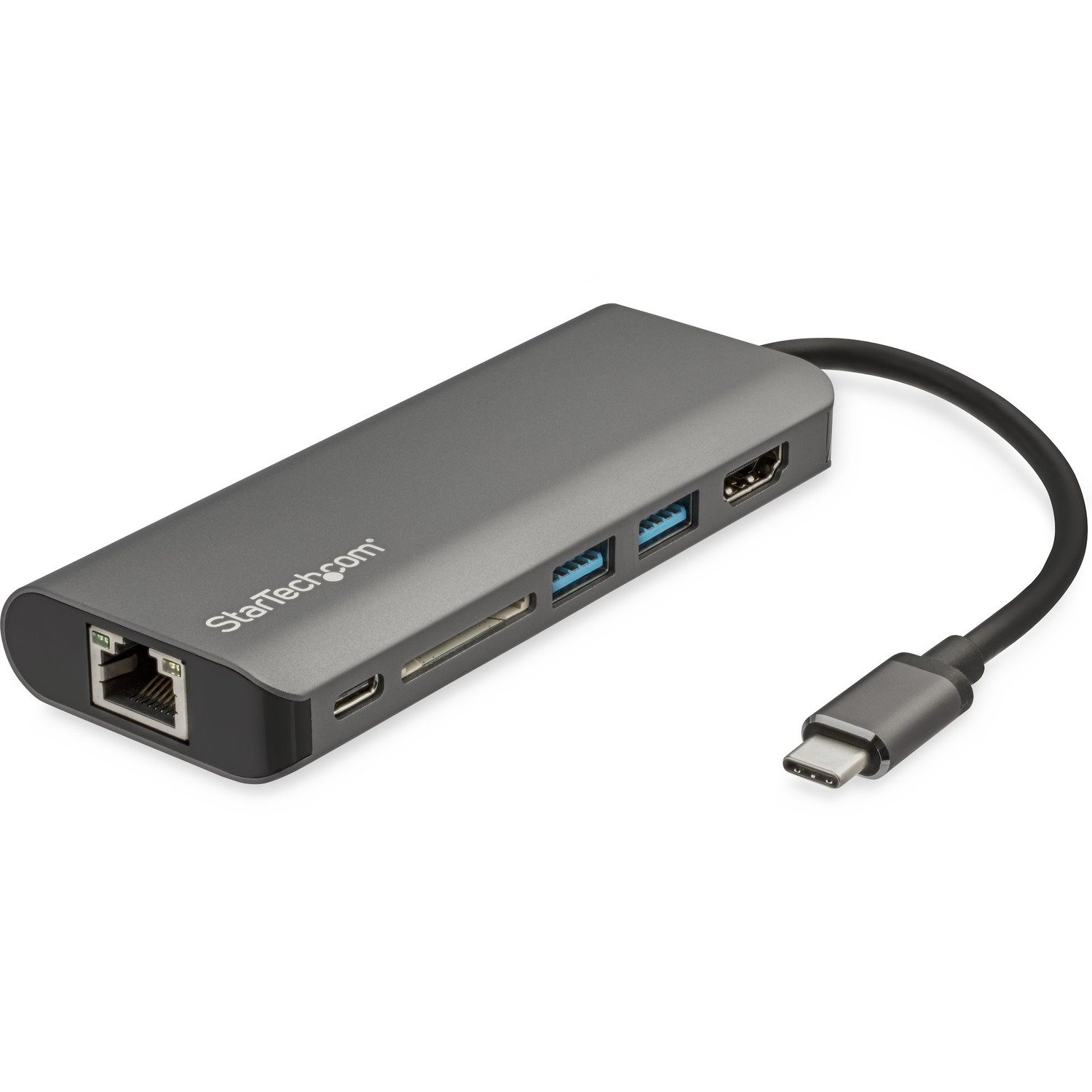 StarTech.com USB-C Multiport Adapter with HDMI - SD Reader - 2xA 1xC - PD 3.0