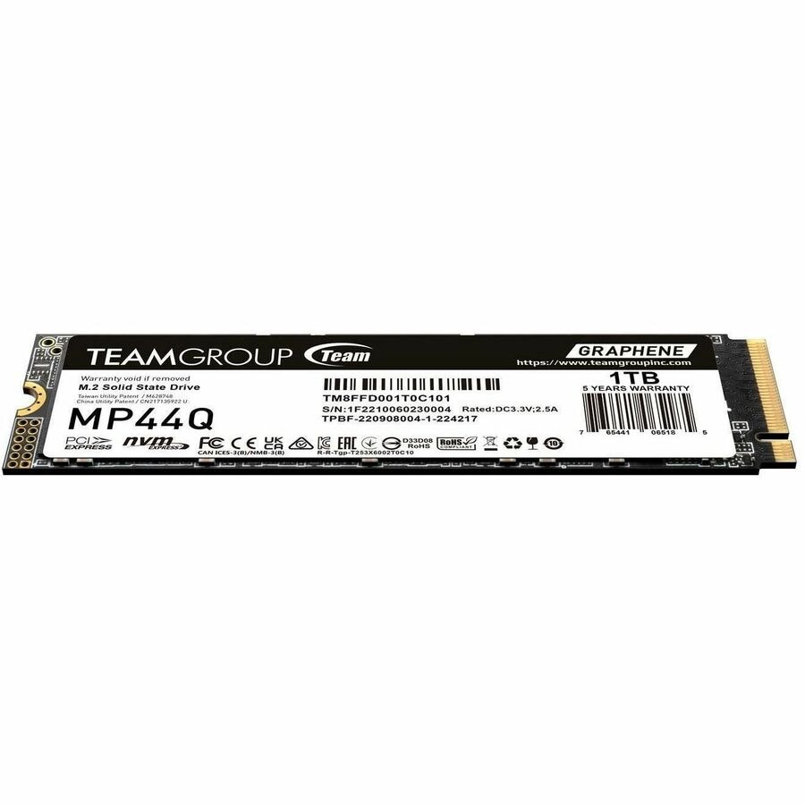 Team MP44Q 1 TB Solid State Drive - M.2 2280 Internal - PCI Express NVMe (PCI Express NVMe 4.0 x4)