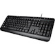 Adesso AKB-132UB Keyboard - Cable Connectivity - USB Interface - English (US) - Black