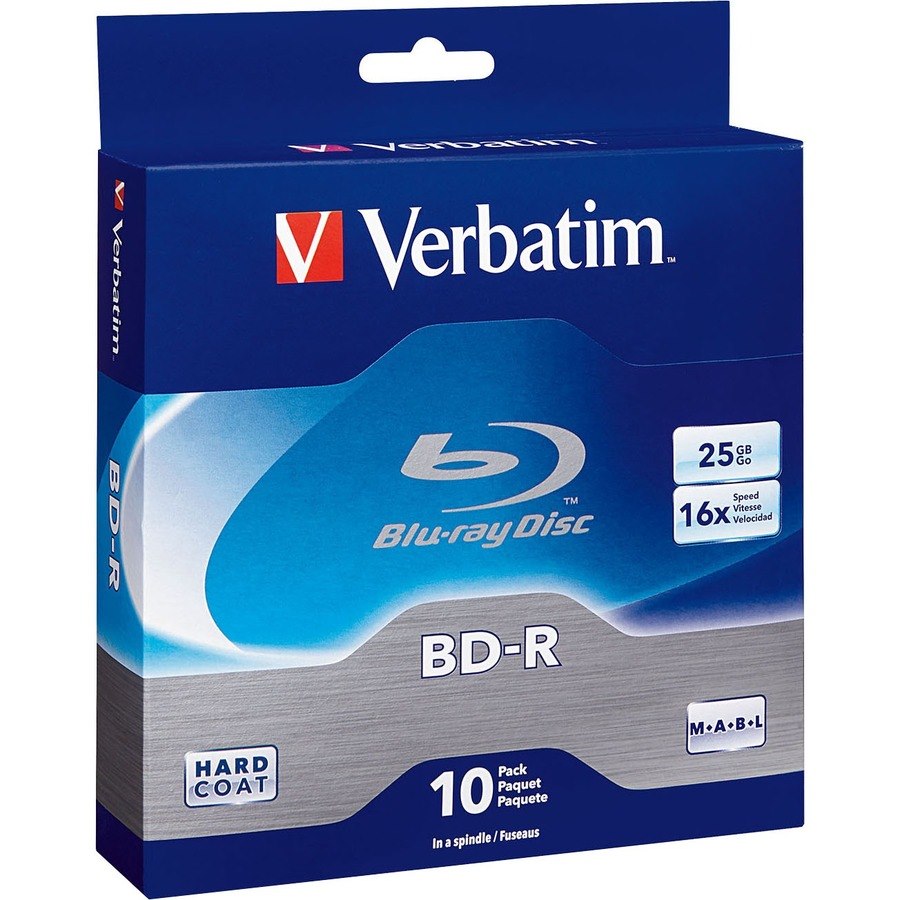 BD-R 25GB 16X with Branded Surface - 10pk Spindle Box