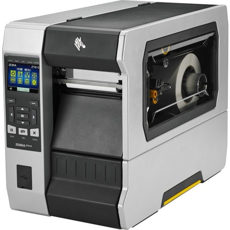 Zebra ZT610 Desktop Direct Thermal/Thermal Transfer Printer - Monochrome - Label Print - USB - Serial - Bluetooth