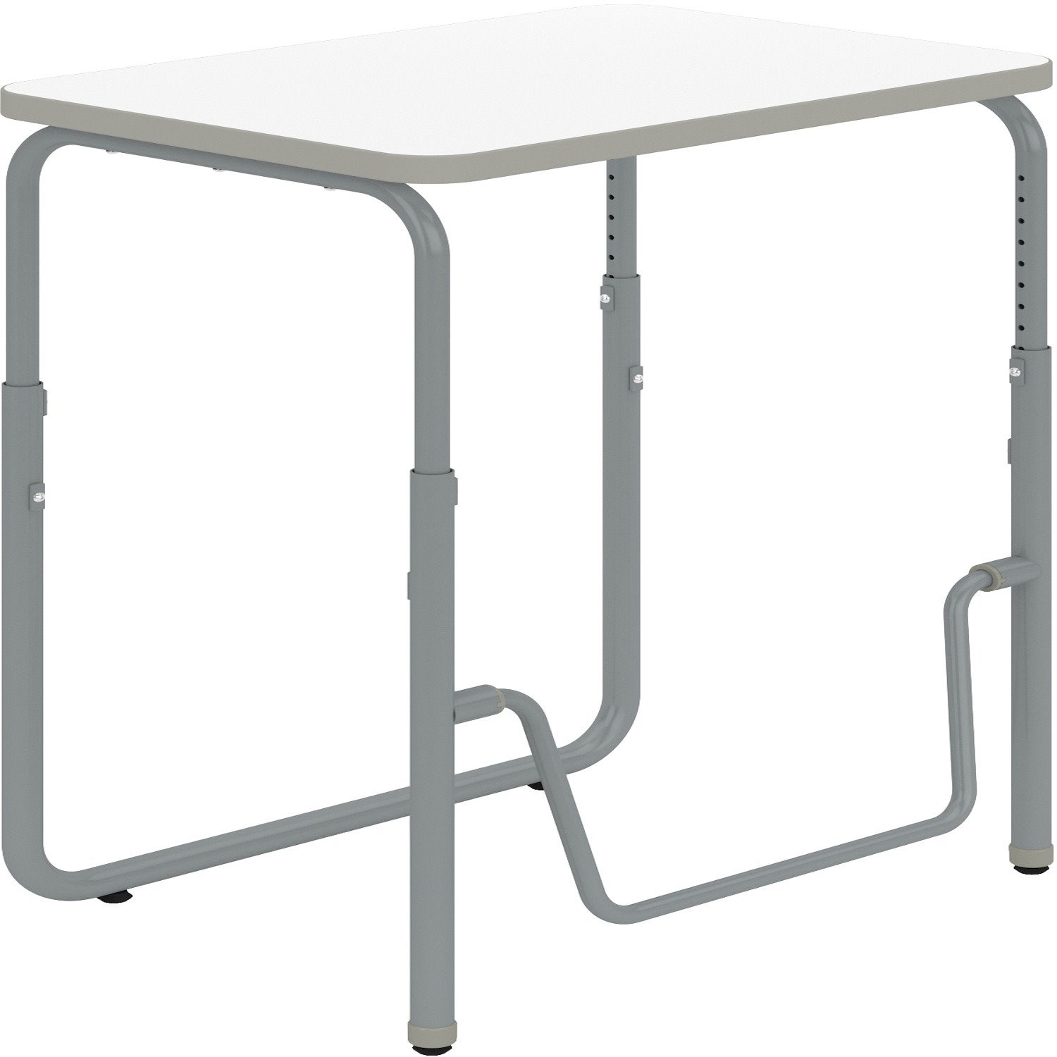 Safco AlphaBetter 2.0 Height - Adjustable Student Desk with Pendulum Bar 29"-43"