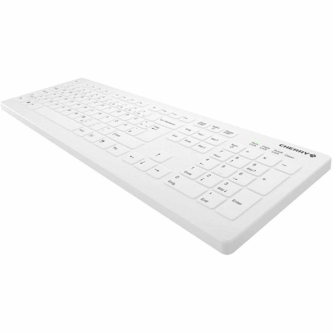 Active Key AK-C8112 Keyboard - Wireless Connectivity - USB Type A Interface - English (US) - White