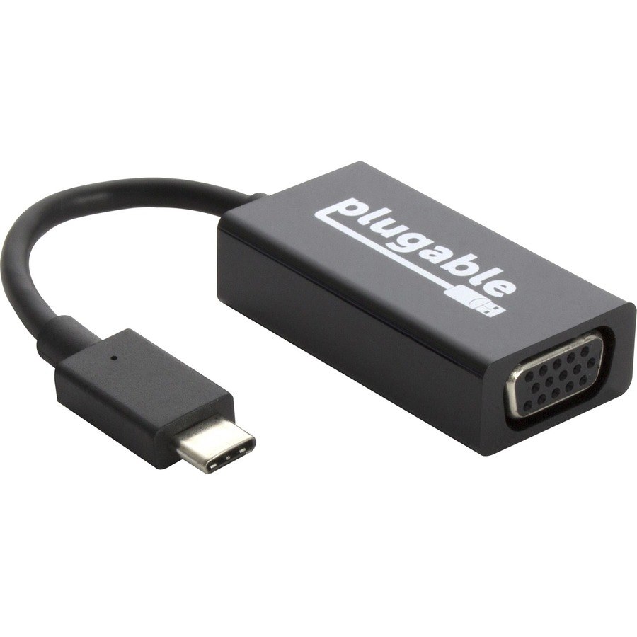 Plugable USB C to VGA Adapter Compatible with 2018 iPad Pro, 2018 MacBook Air, 2018 MacBook Pro, Surface Book 2, Thunderbolt 3 & More