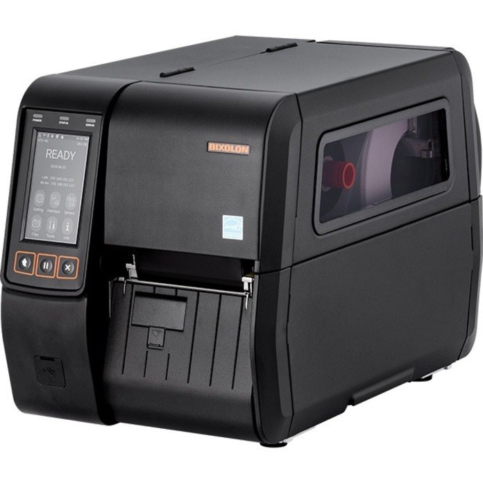 Bixolon XT5-40N Desktop Thermal Transfer Printer - Monochrome - Label Print - Gigabit Ethernet - USB - USB Host - Serial - Wireless LAN - US - Black