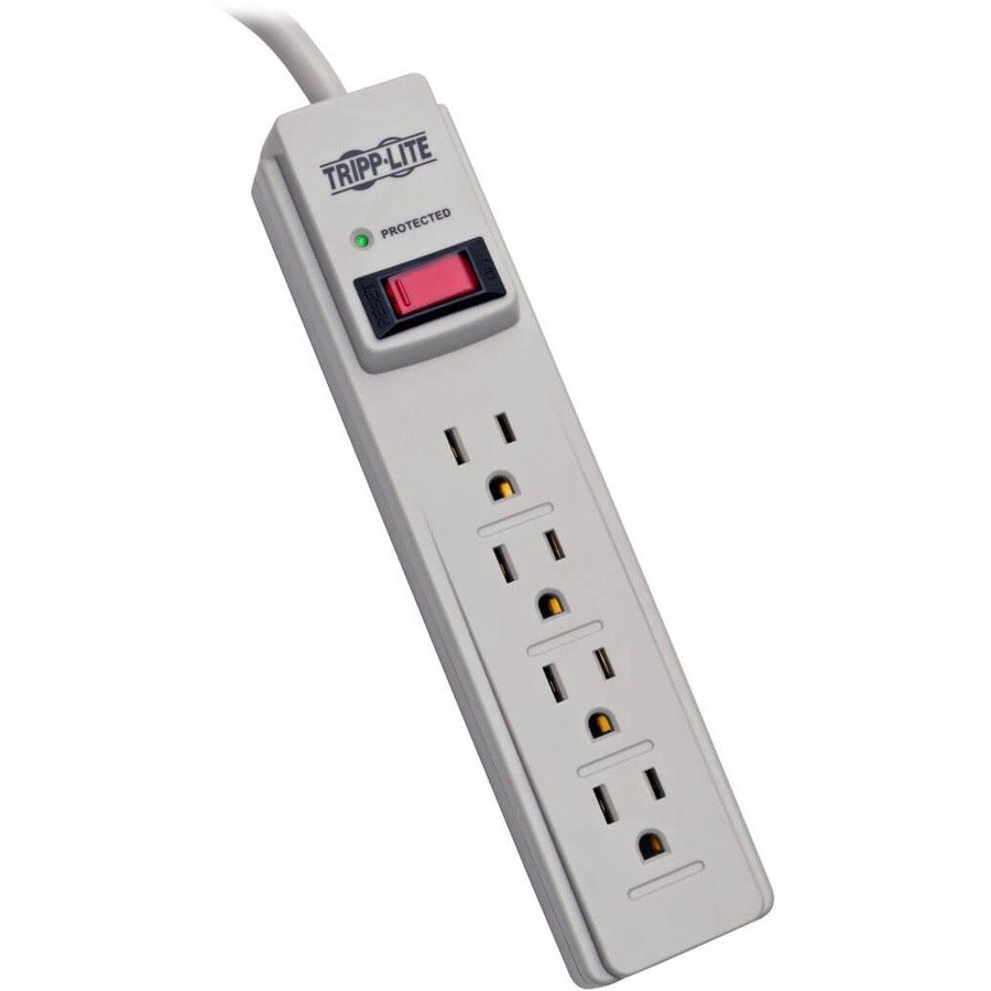 Eaton Tripp Lite Series Protect It! 4-Outlet Home Computer Surge Protector Strip, 4 ft. (1.22 m) Cord, 450 Joules