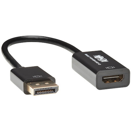 Eaton Tripp Lite Series DisplayPort to HDMI 4K Active Adapter Video Converter, DP Ver 1.2, HDCP, 4K 30Hz (M/F), 6-in. (15.24 cm)