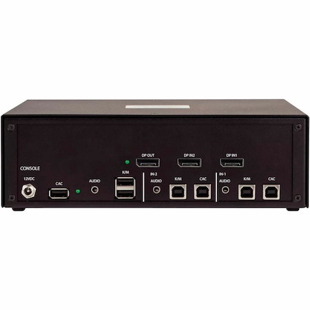 StarTech.com Secure 2-Port KVM Switch, DisplayPort, 4K 30Hz, NIAP 4.0, CAC, Made in the USA