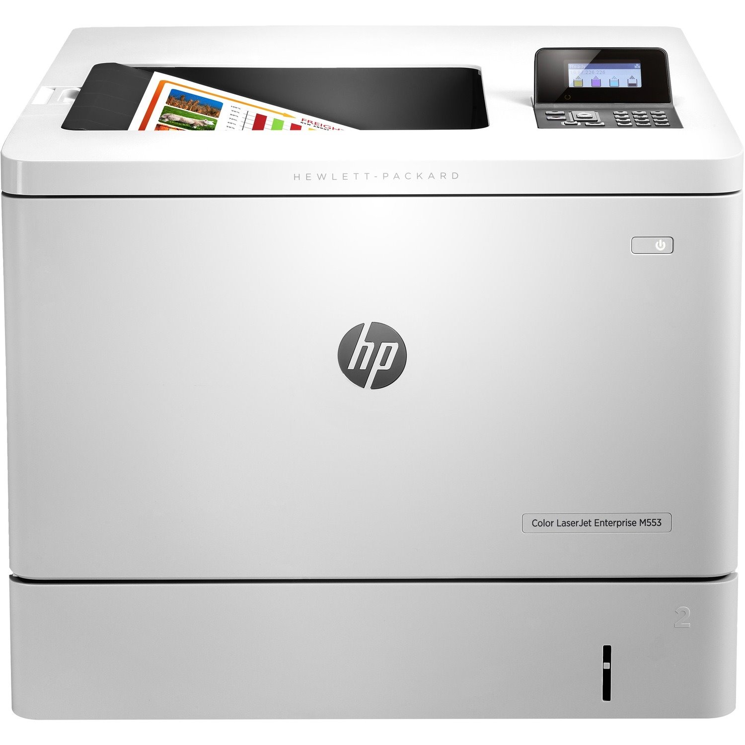 HP LaserJet M553 M553n Desktop Laser Printer - Refurbished - Color