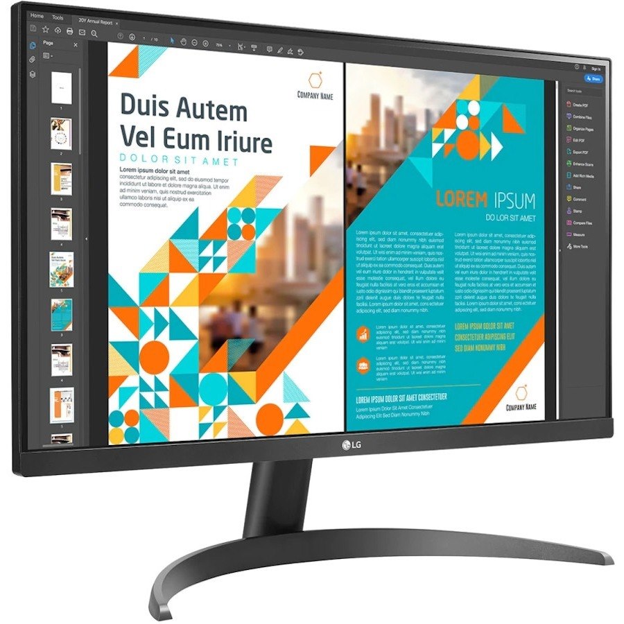 LG 24QP500-B 24" Class QHD LCD Monitor - 16:9 - Black