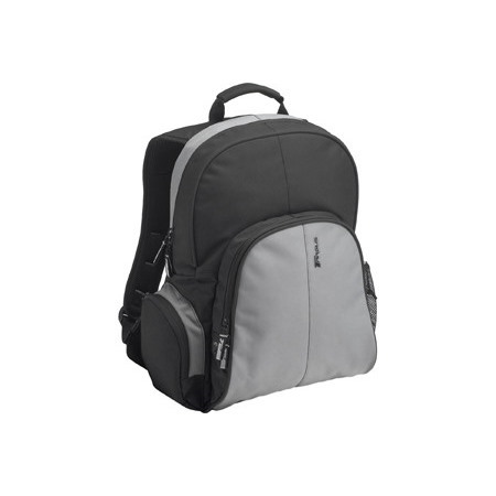 Targus Essential TSB023EU Carrying Case (Backpack) for 39.1 cm (15.4") to 40.6 cm (16") Notebook - Black, Grey